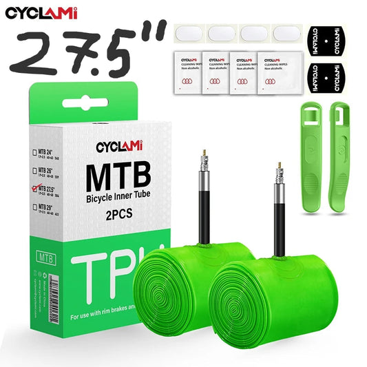 Bicycle inner tube: size 27.5", FV 45mm valve with a width of 1.9~2.5 inches + wheel repair kit