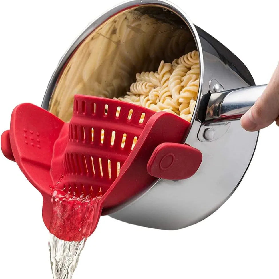 Silicone Strainer With Clips For Pots