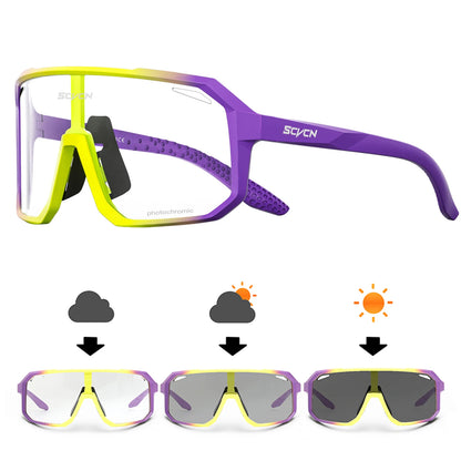 Sunglasses with interchangeable lenses on a white background