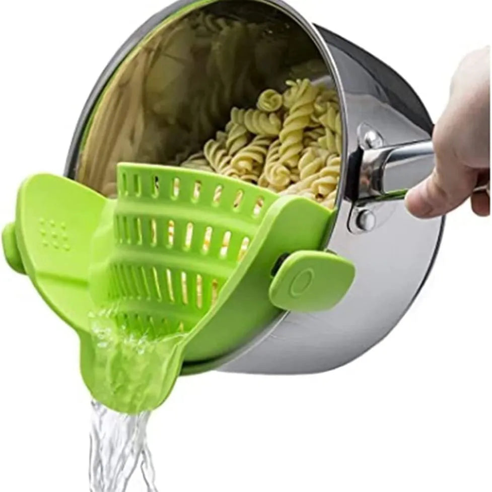 Silicone Strainer With Clips For Pots