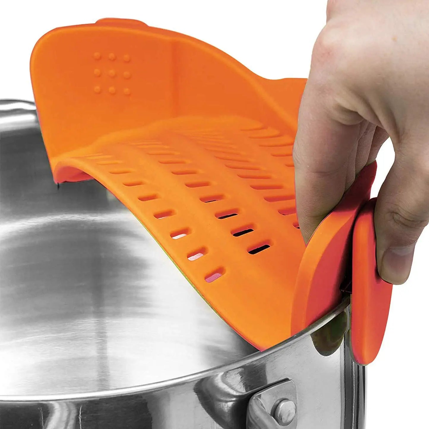 Silicone Strainer With Clips For Pots