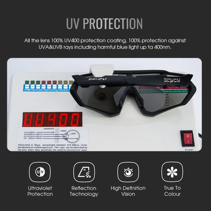 Photochromic Cycling Sunglasses Outdoor Sports Running Drving Glasses Road MTB Bicycle Goggles  UV400 Safety Bike Eyewear